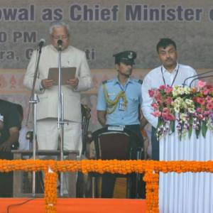 BJP's show of strength at Sonowal's swearing-in ceremony