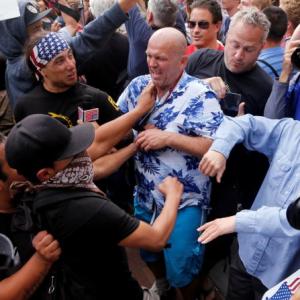 Trump supporters, protestors clash in San Diego, 35 arrested