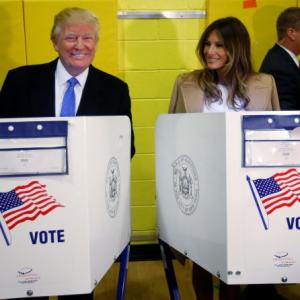 PHOTOS: Trump, Hillary cast their ballots