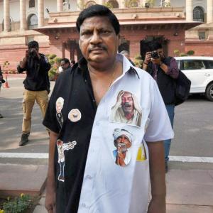 This TDP MP dons unique outfit to protest against demonetisation