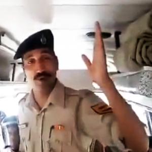 WATCH: Patriotic Head Constable warns Pakistan