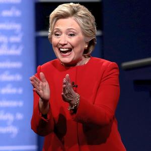Hillary draws first blood in presidential debate
