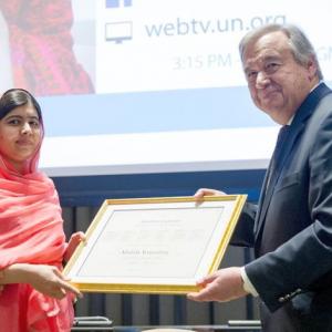 Malala named youngest UN Messenger of Peace