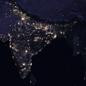 This is how India looks from space at night