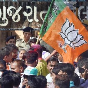 BJP's vote share in Gujarat falls sharply since 2014 polls