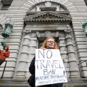 Trump, states clash in court over reinstating travel ban