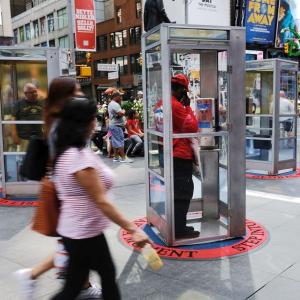 At NYC's Times Square, dial into an immigrant's tale