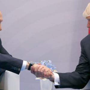 'It's an honour to be with you:' Trump meets Putin for 1st sit-down