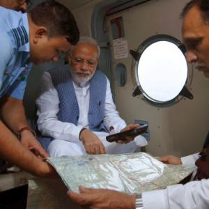 Modi announces Rs 500 cr for Gujarat flood relief work