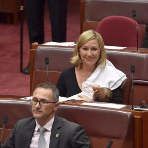 Australian politician becomes first to breastfeed in parliament