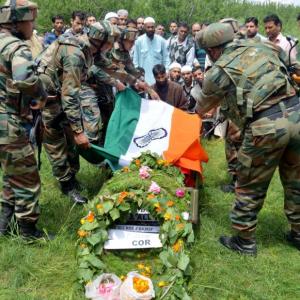 Was Hizbul responsible for the killing of army officer?