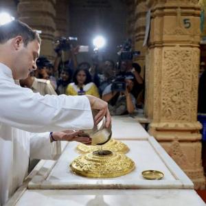 BJP, Cong spar over Rahul's name on 'register for non-Hindus' at Somnath