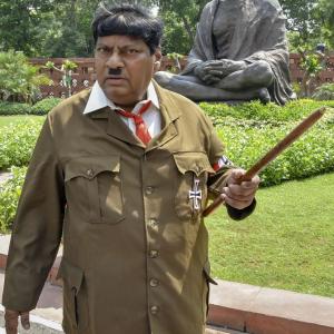 From farmer to Hitler, this TDP MP has various avatars