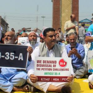 Kashmir shuts down for second day over Article 35A