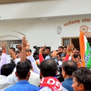 Massive victory for Congress in Chhattisgarh