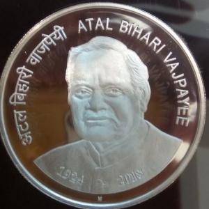 PM releases Rs 100 commemorative coin in memory of Vajpayee