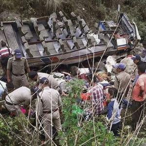 48 killed as overloaded bus falls into gorge in Uttarakhand