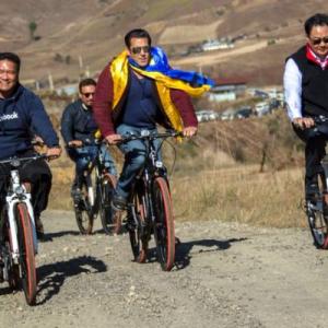 PHOTOS: When Salman cycled with Kiren Rijiju, Pema Khandu in Arunachal