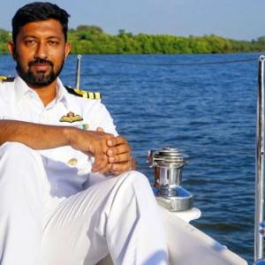 Indian Navy sailor rescued 3 days after his boat was damaged in storm