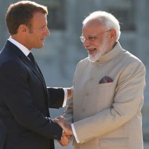Modi holds talks with French President Macron