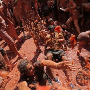 Painting the town red: La Tomatina festival