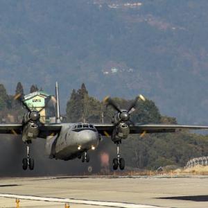 IAF's AN-32 transport aircraft lands in Sikkim's Pakyong airfield