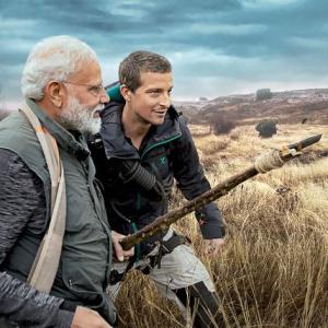 Modi turns adventurous, to appear on Man vs Wild show