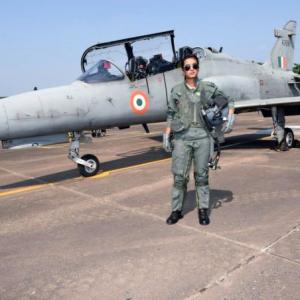 Mohana Singh, 1st woman fighter pilot to fly Hawk jet