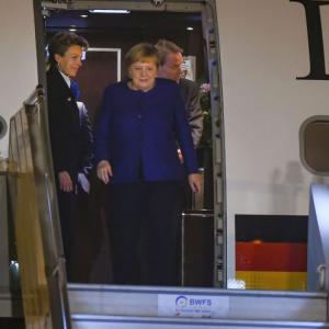 Angela Merkel arrives in Delhi; to hold talks with PM