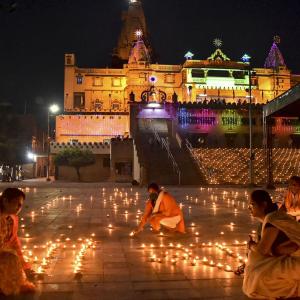 With crackers & sweets, India celebrates bhoomi pujan