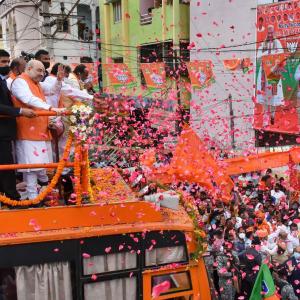 BJP makes inroads in Hyd with a 'saffron strike'