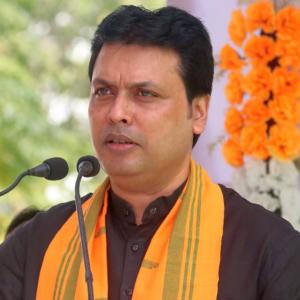 Facing dissidence, Tripura CM seeks people's mandate