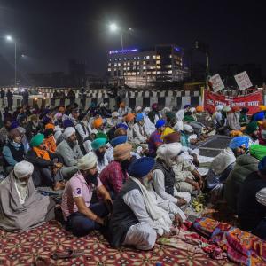 Why most protesting farmers aren't wearing masks