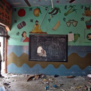 Burnt books, gutted desks at vandalised Delhi schools