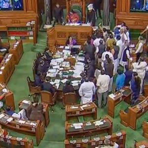 7 Cong MPs suspended for unruly behaviour