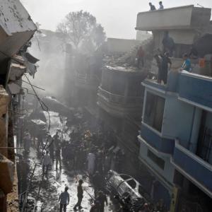 97 killed as Pak plane crashes in residential area