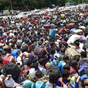 Chaos at Palace Grounds as migrants wish to go home