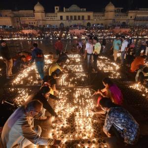 Ayodhya lights up for Ram's 'homecoming'; sets record