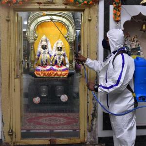 PHOTOS: Places of worship prep to reopen in Maha