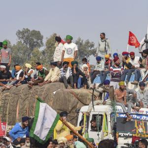 More farmers gather at Delhi borders, security upped