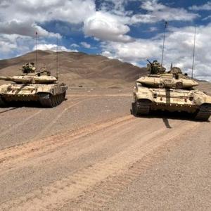 India's frontline tanks display firepower in Ladakh
