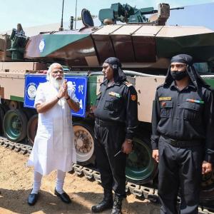 PM hands over 'Made-In-India' Arjun tank to army