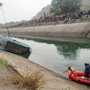 47 killed as bus plunges into canal in MP