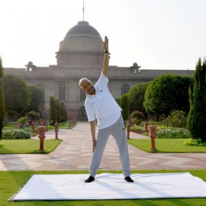 PIX: President, ministers lead the way on Yoga Day