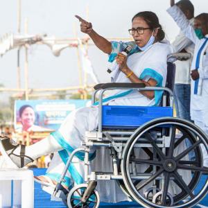 Mamata's injured leg kicks off political spat in WB