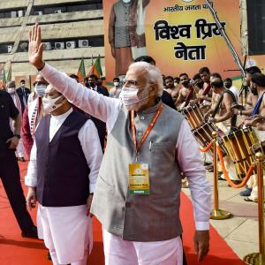 BJP meet: Yogi moves resolution heaping praises on PM
