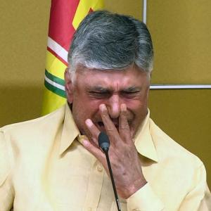 Chandrababu breaks down, vows to enter assembly on win
