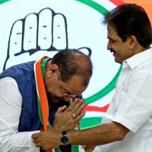 Jolt to BJP in U'khand as minister, son join Congress