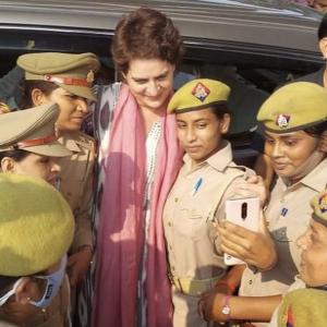 UP women cops face action for selfie with me: Priyanka