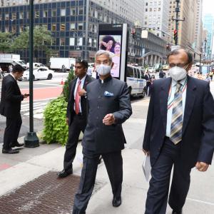 Jaishankar Takes A Walk in Manhattan